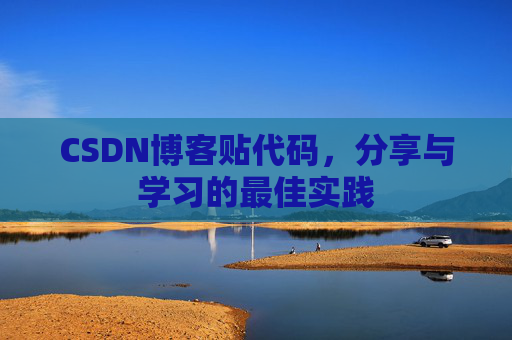 CSDN博客贴代码，分享与学习的最佳实践