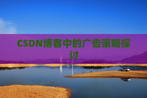 CSDN博客中的广告策略探讨